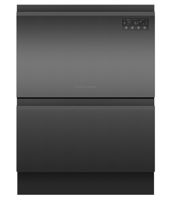 Fisher_Paykel DD60D2HNB9 Dishwasher DishDrawer? Double, 12 Place Settings, Black Steel