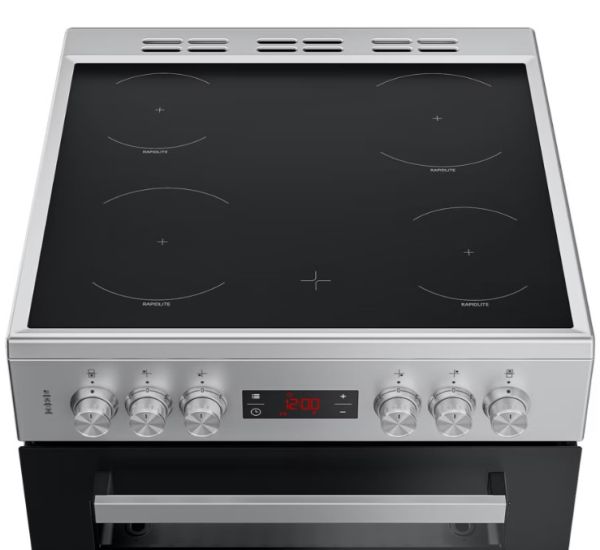 Silver electric deals cookers ceramic hob