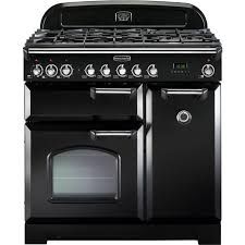 Black and store brass range cooker