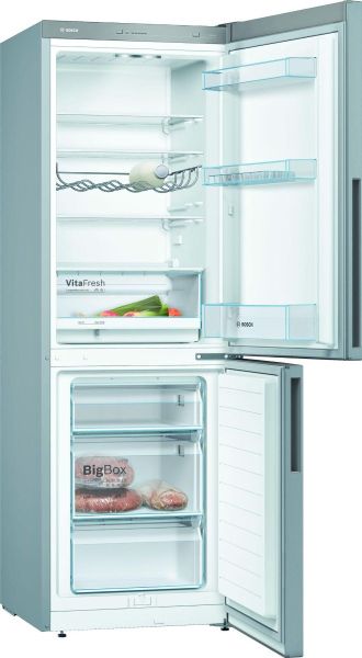 bosch serie 4 kgv33vleag 60 40 fridge freezer inox