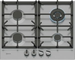 Neff T26CIH8N0 60cm, 4 burner, 3.5kW Wok burner, Optimised FlameSelect, 2 Dishwasher suitable cast i
