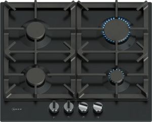 Neff T26CIP8S0 60cm, 4 burner, Optimised FlameSelect, 2 Dishwasher suitable cast iron pan supports, 