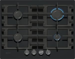 Neff T26NKP4S0 60 cm, 4 burners, Black Tempered Glass