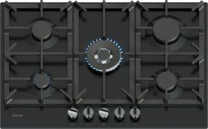 Neff T27CIQ8S0 75cm, 5 burner, 4.0kW Wok burner, Optimised FlameSelect, 3 Dishwasher suitable cast i