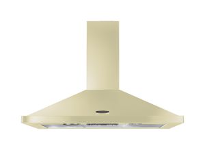 Rangemaster 44640 100cm Chimney Hood - Cream And Chrome