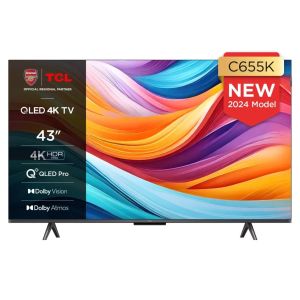 TCL 43C655K 43" 4K QLED HDR Pro Android TV