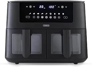 Tower T17151 8 Litre Digital Dual Basket Air Fryer - Black