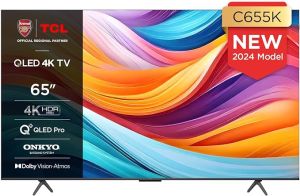 TCL 65C655K 65" 4K QLED HDR Pro Android TV