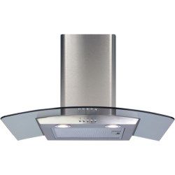 CDA ECP72SS curved glass extractor hood