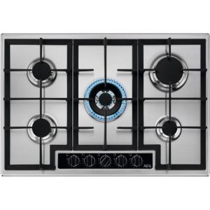Aeg HGB75420YM 75cm Slim Gas Hob, 5 energy efficient burners Including 1 Triple crown Burner, Step 