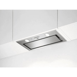 Aeg DGE5661HM 54cm Stainless Steel Canopy Hood, H2H, LED Lighting, 4 Speeds, Charcoal filter includ