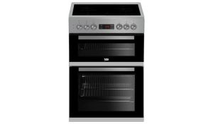 Beko KDC653S Silver electric double oven cooker