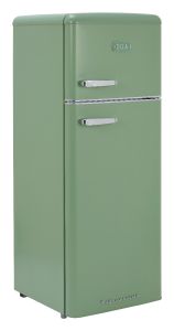 Cda Betty Meadow 1194119 Retro top mount freestanding fridge freeze