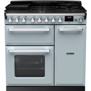 Rangemaster ESDL90DFPMSB/CM1 Estel Deluxe 90cm Dual Fuel Misty Blue