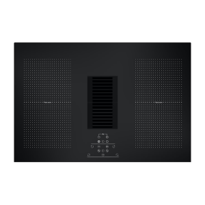 Cata ICONFLEX75DD 77cm Black 4 Zone Vented Induction Hob Black Grille