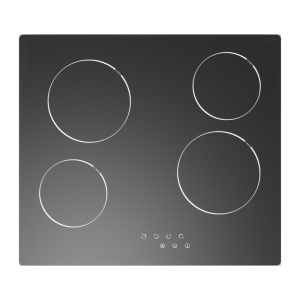 Cata UBTCC60LC.1 60cm Satin Pro Black 4 Zone Ceramic Hob Touch Controls