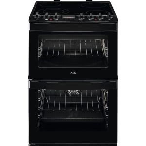 Aeg CCB6740ACB 60cm Electric Ceramic Double Oven