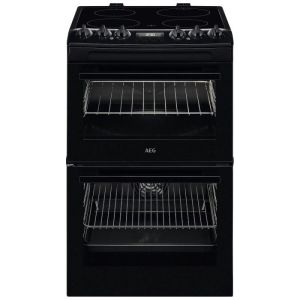 Aeg CCX1530ACB Black 55cm Double Oven