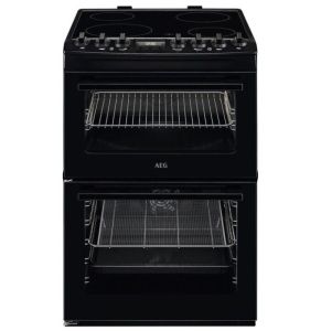 Aeg CCX6740ACB 60cm Double Oven with Multi-function main oven and conventional top oven