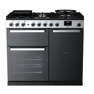 Rangemaster EDDL100DFGBLK/CM1 Edge Deluxe 100cm Dual Fuel Black (Glass)