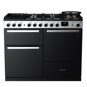 Rangemaster EDDLO110DFGBLK/CM1 Edge Deluxe OC 110cm Dual Fuel Black (Glass)