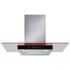 CDA EKN90SS Flat glass extractor with edge lighting, Ducted/re-circulating, Edge lighting in 3 colours