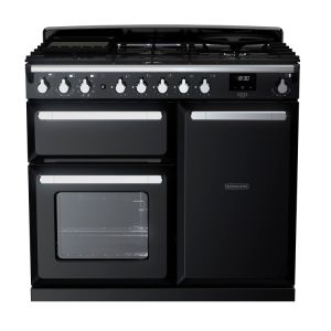 Rangemaster ESDL100DFPGBL/CM1 Estel Deluxe 100cm Dual Fuel Gloss Black