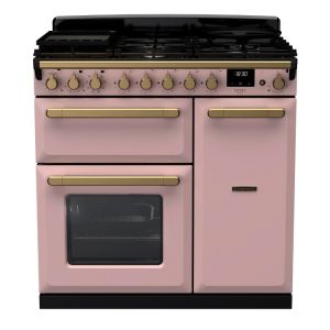 Rangemaster ESDL90DFPPPK/AB1 Estel Deluxe 90cm Dual Fuel Pale Pink