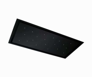 Cda EVS90BL 90cm ceiling extractor, 2 speeds + 2 intensive, remote control, black glass