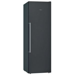 Siemens GS36NAXFV Single door freezer - 186cm height Black steel antiFingerprint