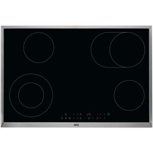 Aeg HK834060XB 80cm 4 zone ceramic, including 1 dual zone and 1 extendable zone. Touch controls wit