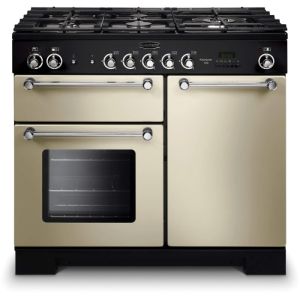 Rangemaster Kitchener 100cm Gas Range Cooker 111960 Cream and Chrome