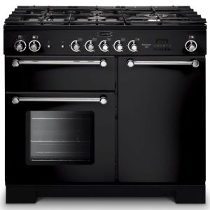 Rangemaster Kitchener 100cm Gas Range Cooker 111940 Black and Chrome