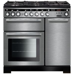 Rangemaster 90cm Duel Fuel Encore Deluxe Range Cooker 117210 Stainless Steel
