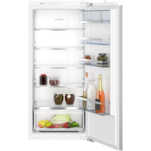 Neff KI1412FE0G 122x54 built in fridge, vegetable box, LED Light, 5 glass shelves, fixed hinge