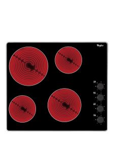 Whirlpool AKM609IX 60CM Built-In Ceramic Hob - Black