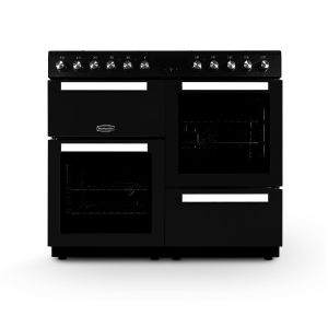 Montpellier MDFRC100K Dual Fuel Range Cooker in Black