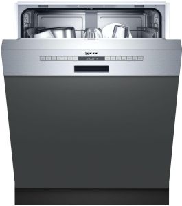 Neff S145ITS04G St/St Facia 60 Cm Semi Intergrated Dishwasher