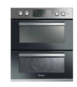 Candy FC7D405IN Double Built Under Electric Oven - Stainless Steel