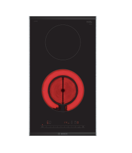 Bosch PKF375FP2E 30cm Radiant Ceramic Domino Hob, DirectSelect control, 2 zones