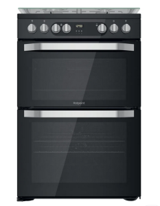 Hotpoint HDM67G9C2CB Black Dual Fuel Double Cooker