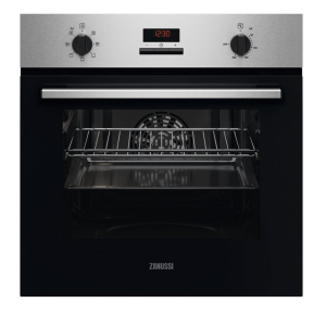 Zanussi ZOHXC2X2 59.4cm Built In Electric Single Oven - Anti-Fingerprint stainless steel