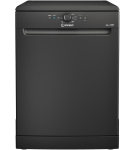 Indesit D2FHK26BUK BLACK Full Size Dishwasher, 14 Place Settings