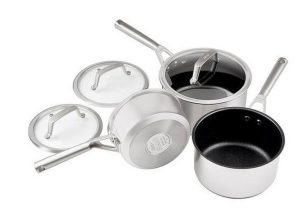 Ninja C63000UK Cookware 3-Piece Set - Silver