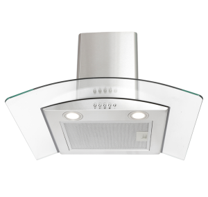 Montpellier CHG613MSS -EDGE Stainless Steel 60Cm Curved Glass Led Edge Lighting