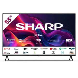 Sharp 4T-C55GK4245KB 55" 4K UHD Frameless Smart Tivo TV