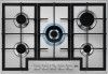 Aeg HGX75400SM 75cm wide 5 burner gas hob with Triple crown burner
