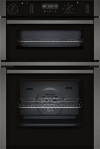 Neff U2ACH7AG7B CircoTherm Main oven, 8 functions, 2nd oven 4 functions. Electronic, LCD display and