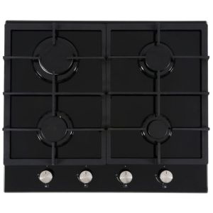 Cata UBGOG901BK 90cm Black Glass 5 Burner Nat Gas Hob