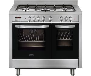 Zanussi ZCK18307XA Stainless Steel 60cm Single Oven Dual Fuel Cooker